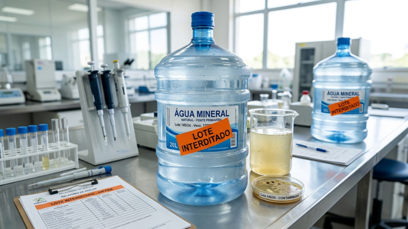 Anvisa interdita lote de água mineral por contaminação: veja como identificar o produto e evitar riscos à saúde